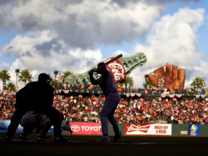 Wide shot of Oracle Park